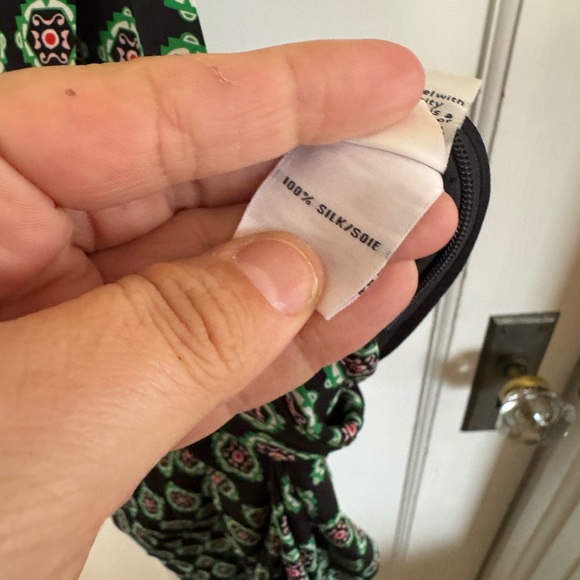 Diane Von Furstenberg Ireland green printed jumpsuit size 2 - Picture 13 of 14